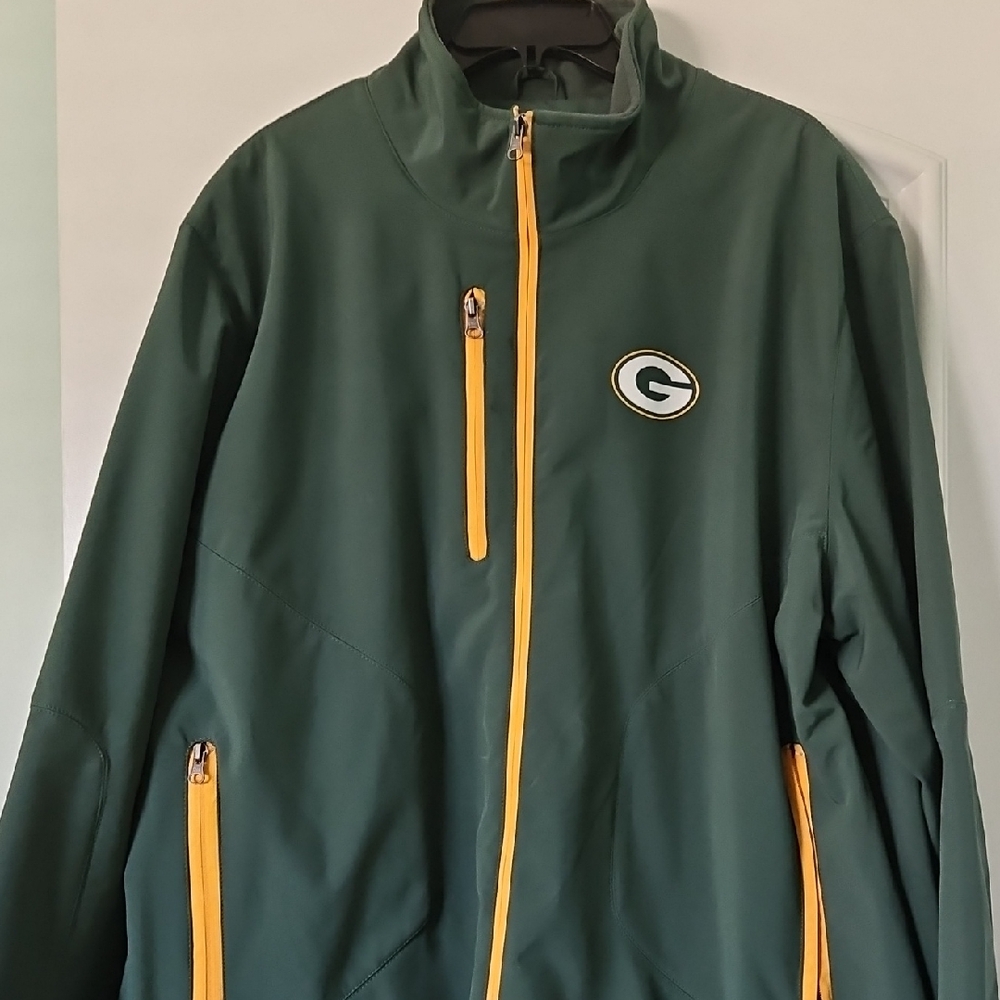 NFL Green and Yellow Packers Windbreaker